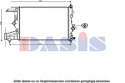 AKS DASIS 150088n -  Радиатор, охлаждение двигателя
